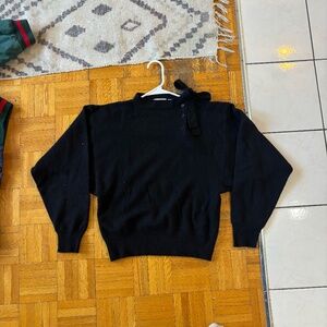 Vintage 80s lambswools and Angora sweater button and tie neck * accepting offers